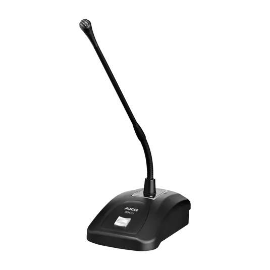 Microfone gooseneck cardióide com base e haste de 30cm