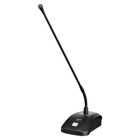 Microfone gooseneck cardióide com base e haste de 50cm