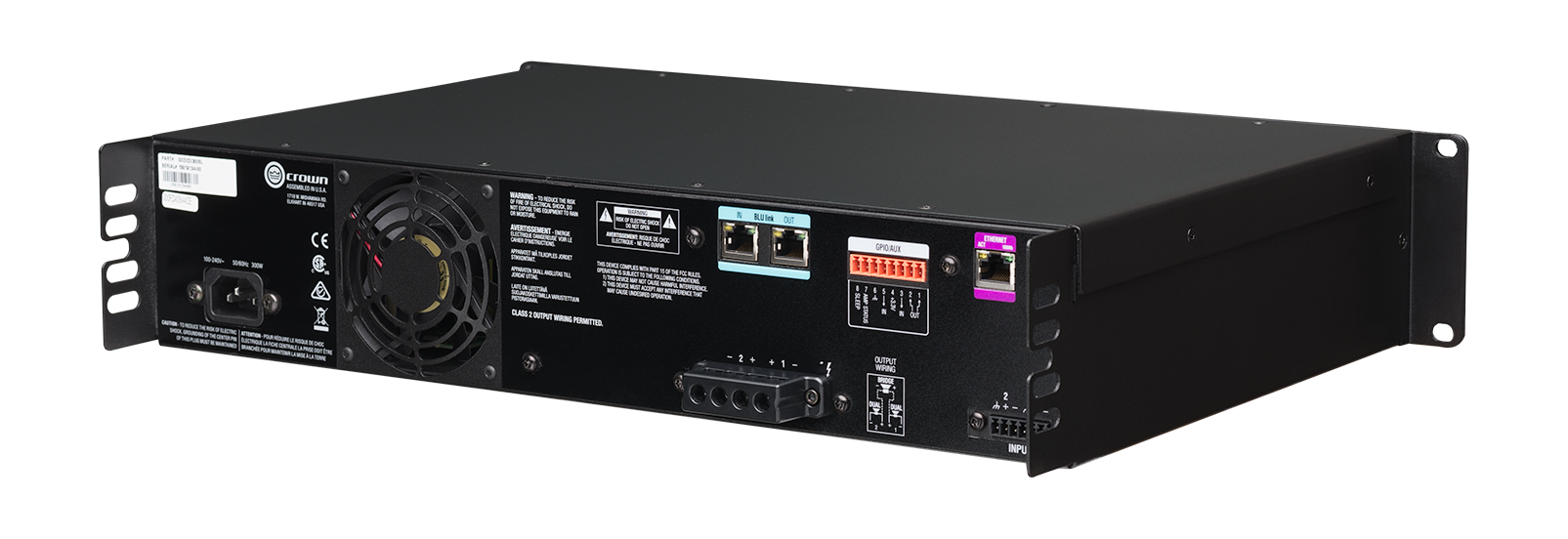 Amplificador analógico com BLU Link, 2 canais, 300W por canal de saída - Imagem 8