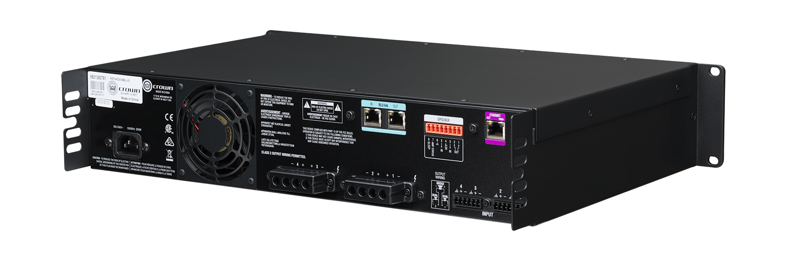 Amplificador analógico com BLU Link, 4 canais, 300W por canal de saída - Imagem 8