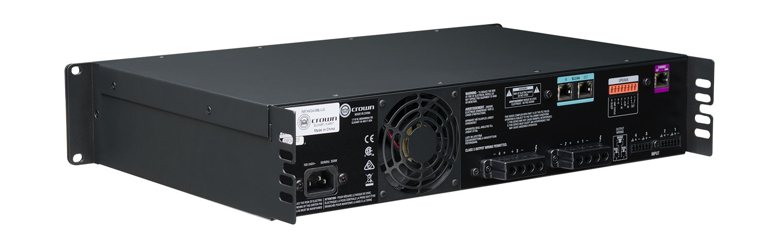 Amplificador analógico com BLU Link, 4 canais, 300W por canal de saída - Imagem 7