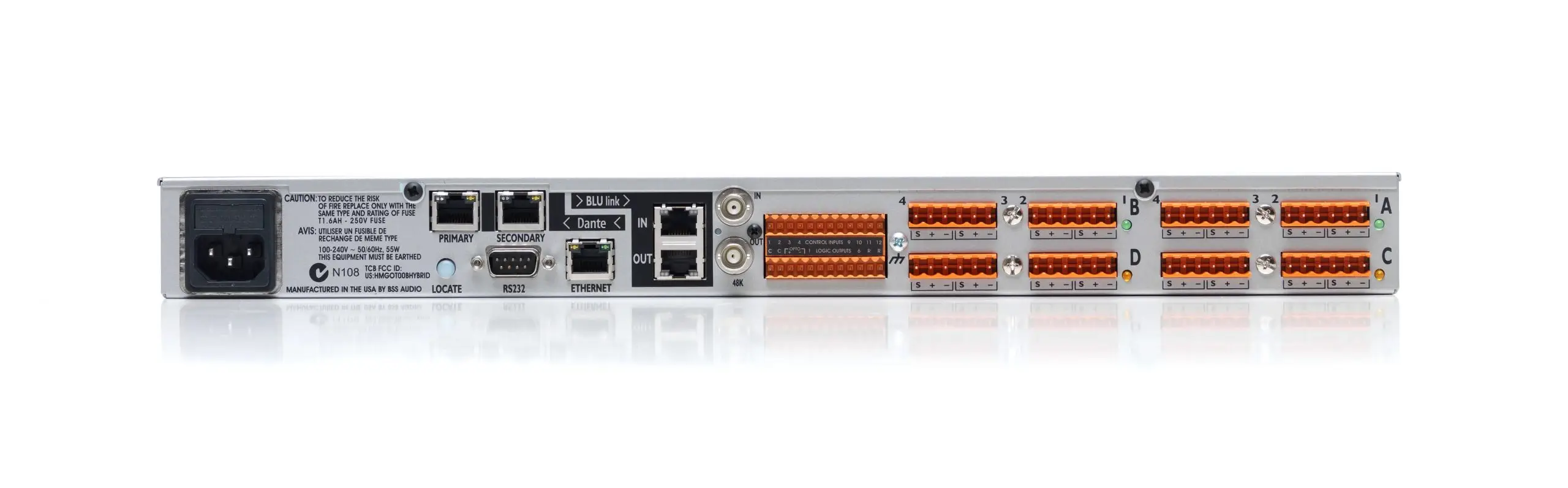 Expansor I/O com Blu Link e compatível com Dante™ / AES67 / EN 54-16 (sem cards) - Imagem 2