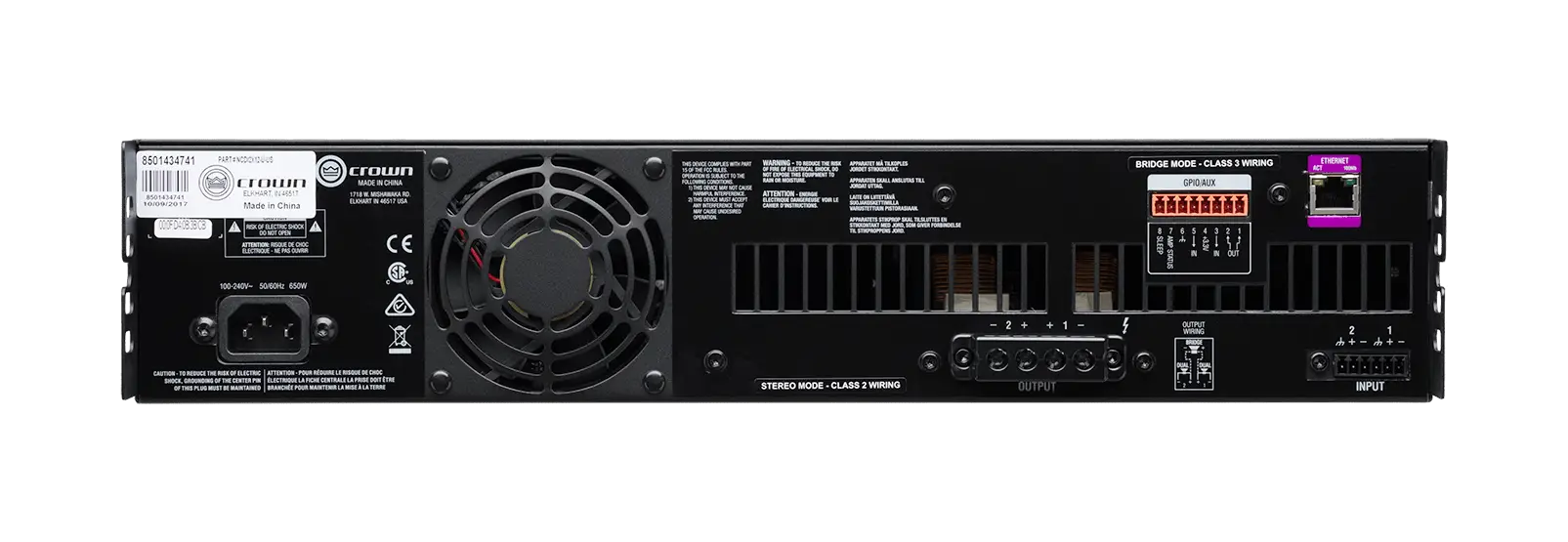 Amplificador analógico de 2 canais, 1200W por canal de saída - Imagem 6