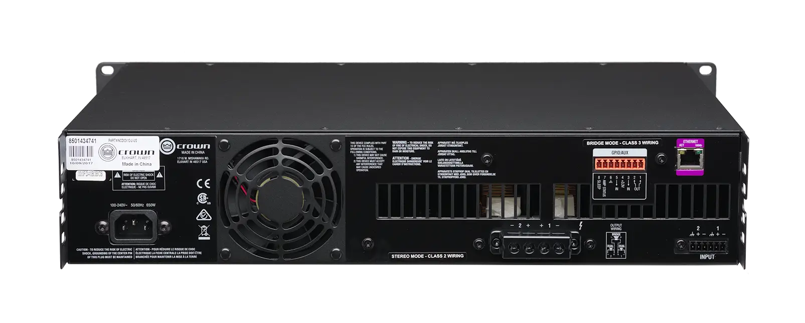 Amplificador analógico de 2 canais, 1200W por canal de saída - Imagem 5