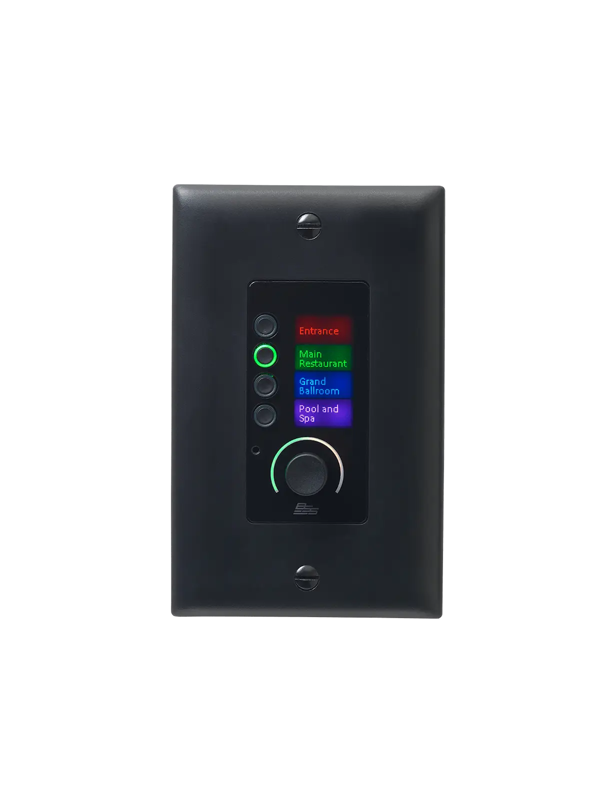 Controlador Ethernet com 4 botões e controle de volume