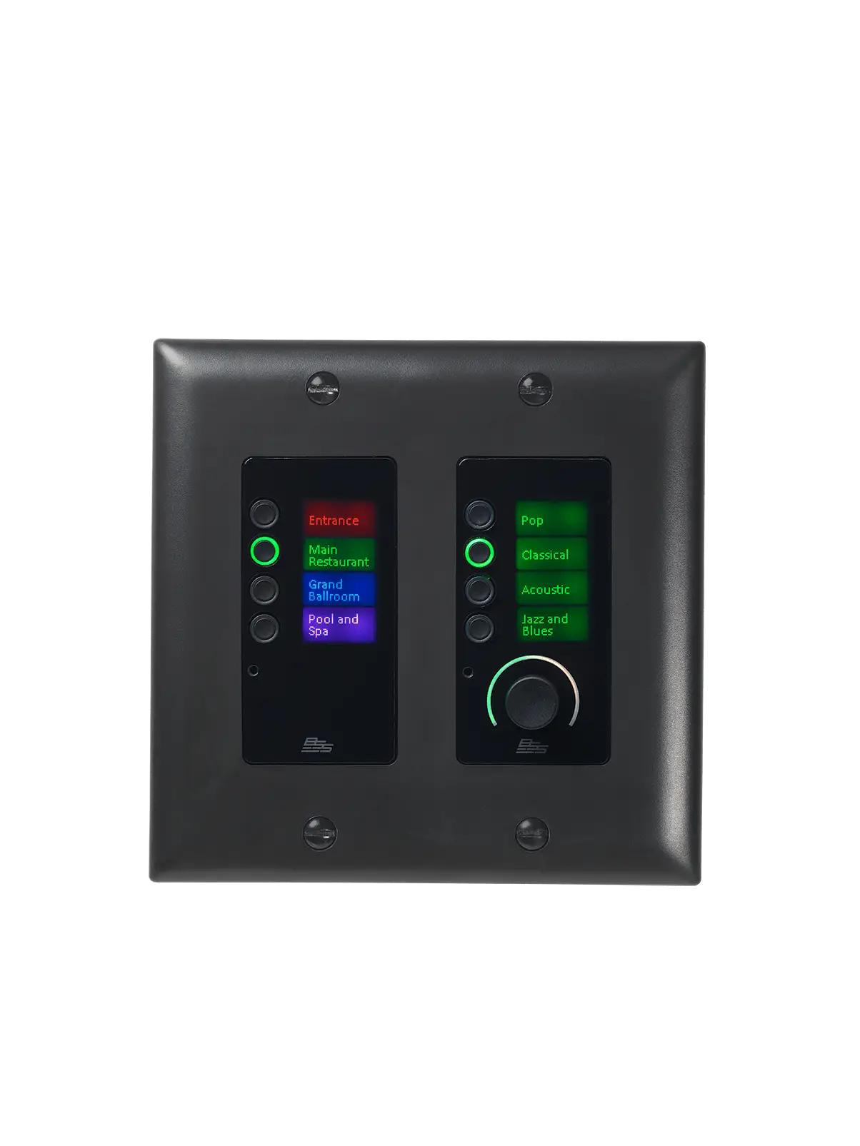 Controlador Ethernet com 8 botões e controle de volume