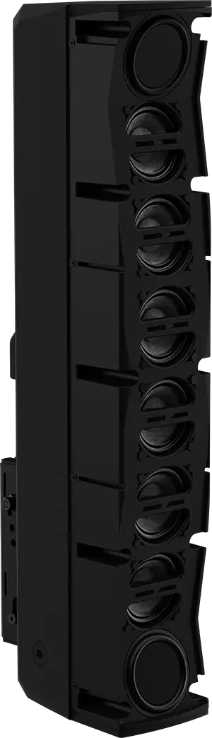 Caixa acústica de coluna com 6 alto-falantes de 2,5” ativos e 2 Alto-falantes de 2,5” passivos com certificação EN54-24 - Imagem 4