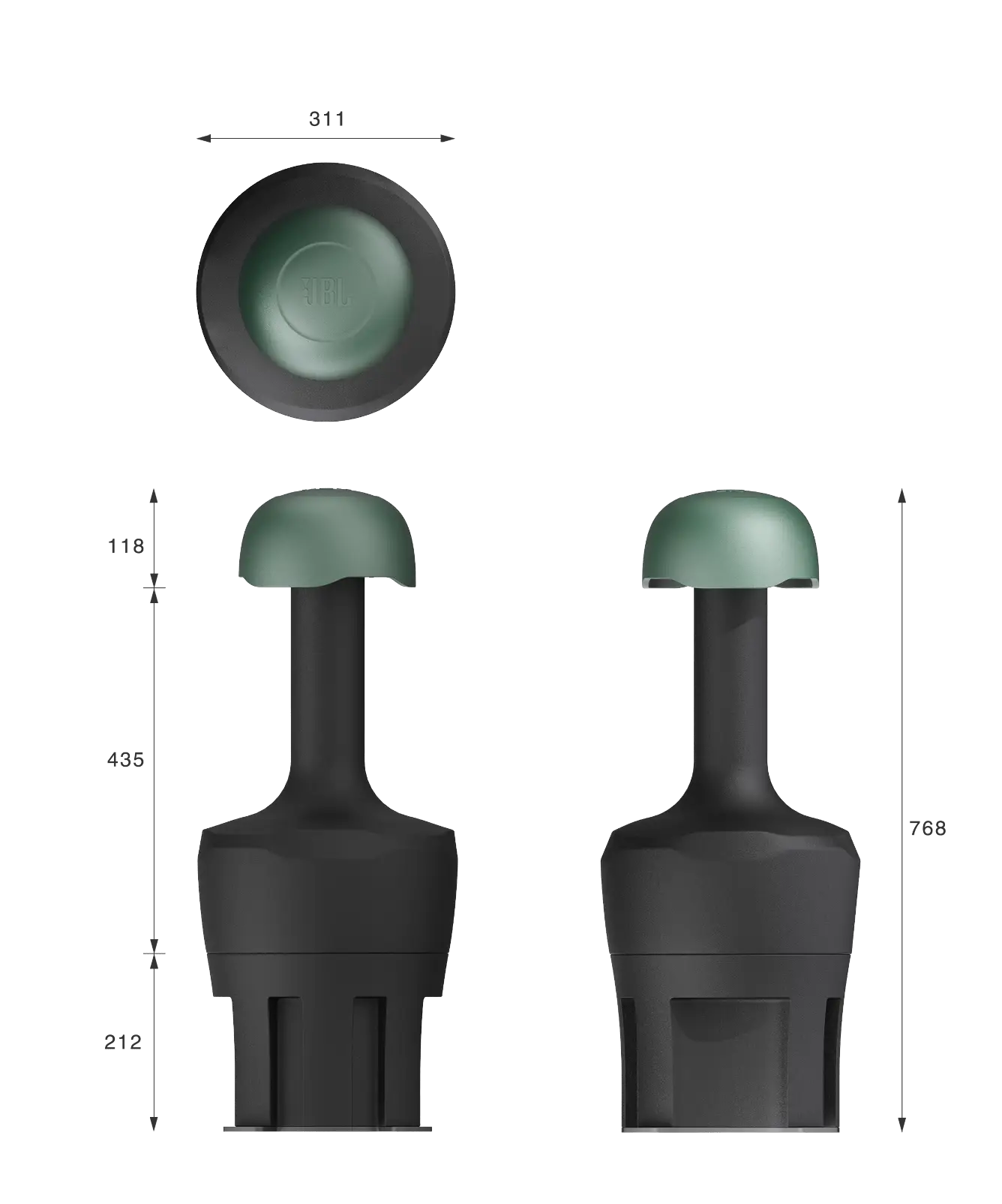 Subwoofer de paisagem de 8" para ser embutido no solo - Imagem 10