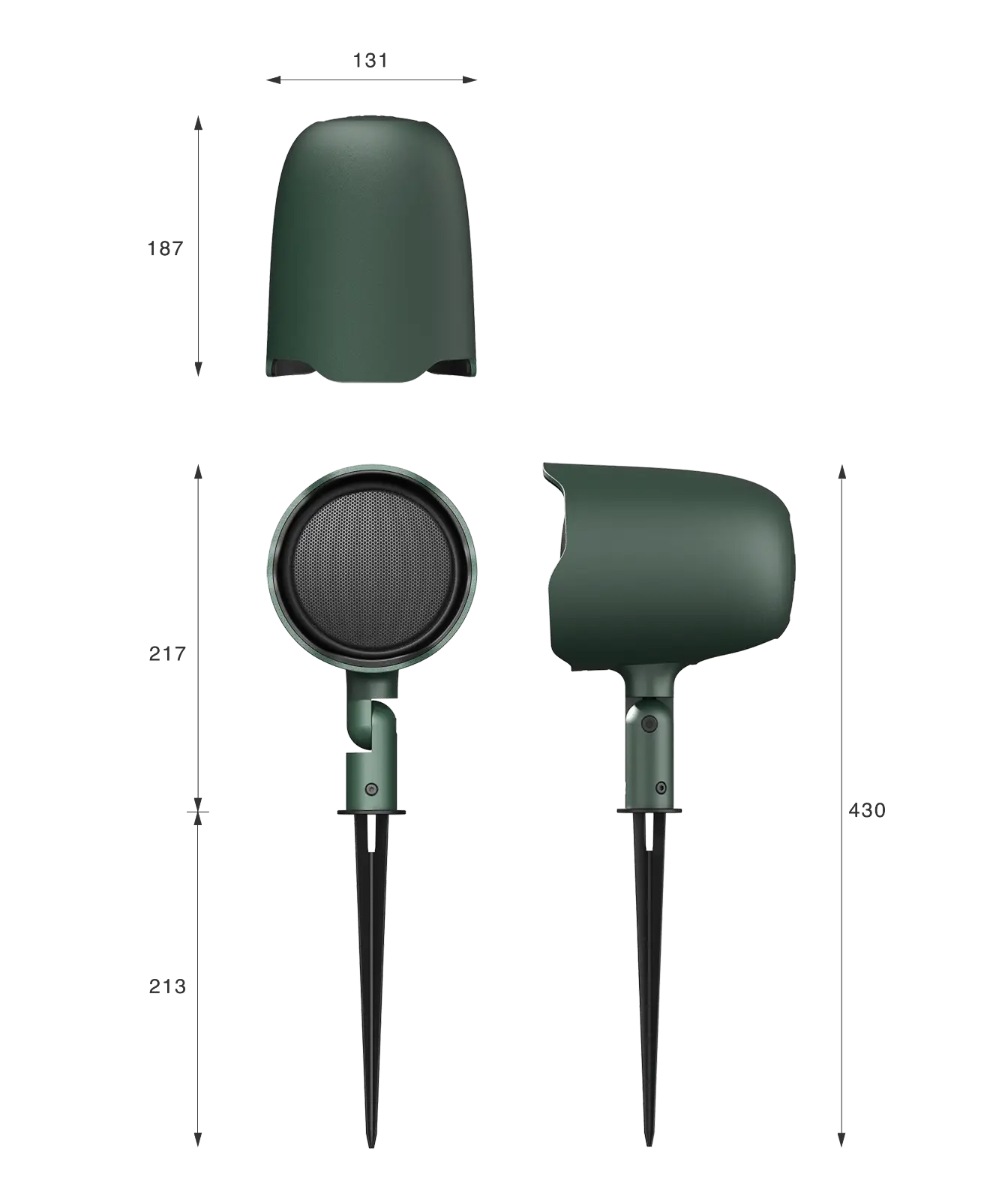 Caixa acústica coaxial Full-range de 3" para paisagens - Imagem 12