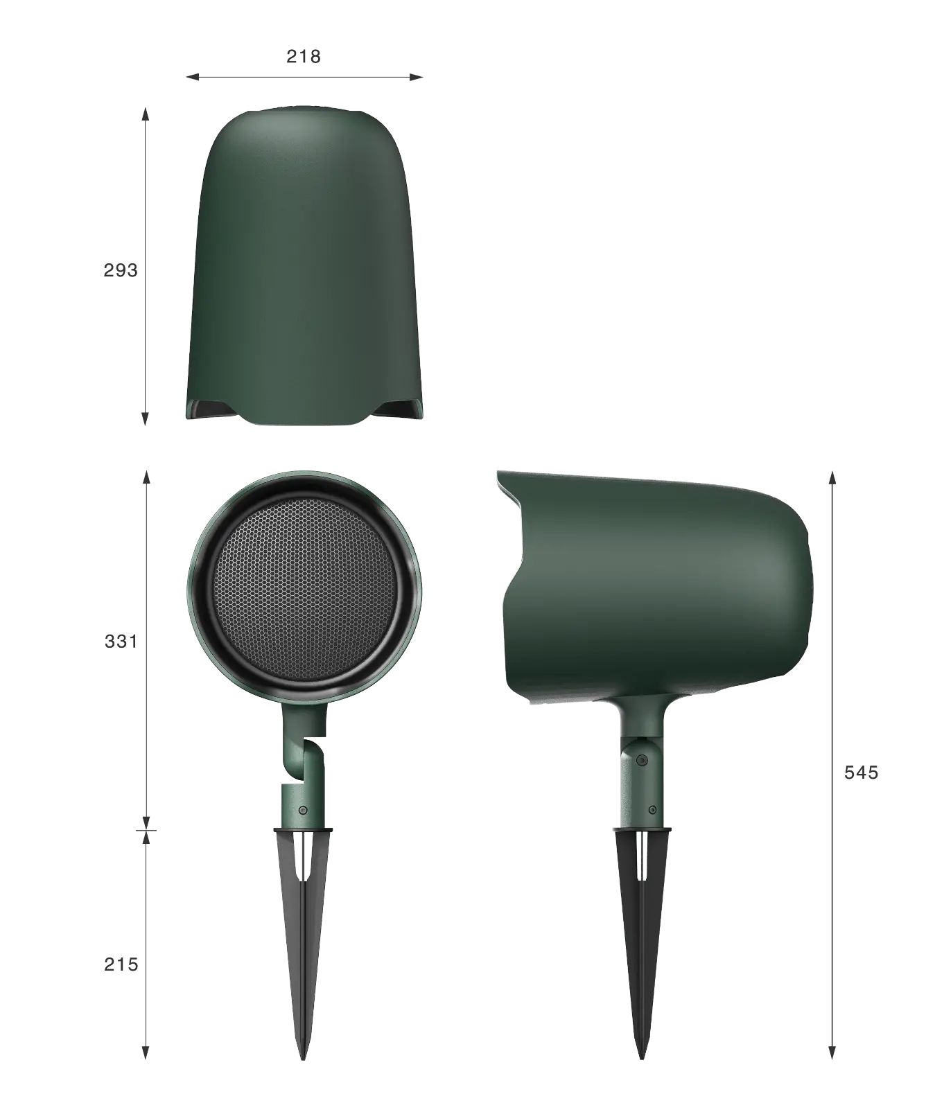 Caixa acústica coaxial Full-range de 6,5" para paisagens - Imagem 3